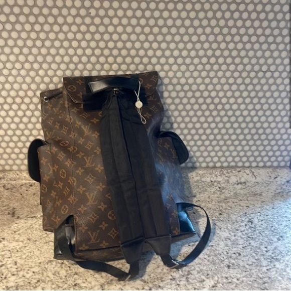 LOUIS VUITTON CHRISTOPHER MM BROWN MONOGRAM BOOK BAG. - Picture 2 of 4